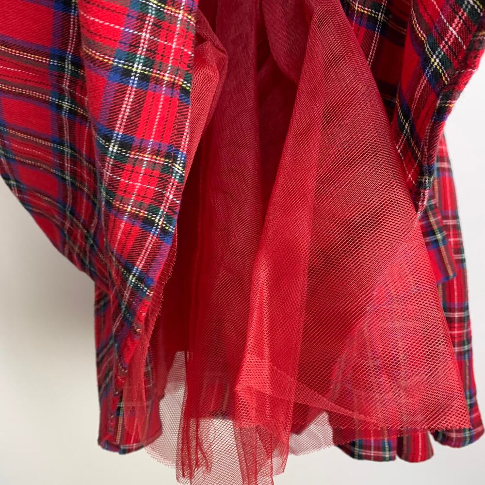 Ivy City Co x Courtney Keiko Nutcracker Holiday Red Plaid Dress Womens Size 2 - Picture 6 of 14